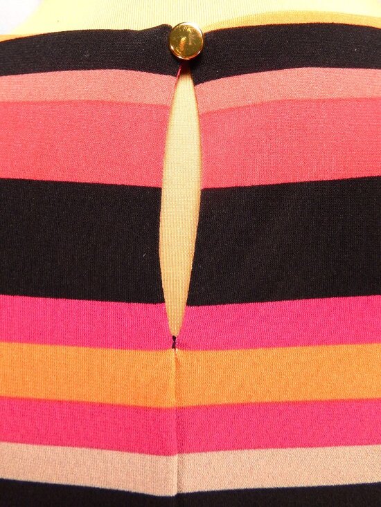 Calvin Klein Multicolored Pleated Neck Sleeveless Career Top Size Medium EUC - Picture 7 of 11
